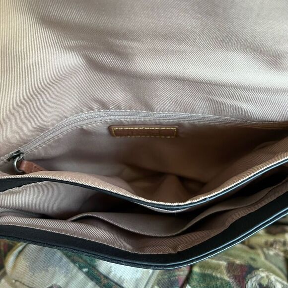 THE SAK Black Leather Crossbody Bag Distressed Tooled *NEW* - Picture 9 of 14